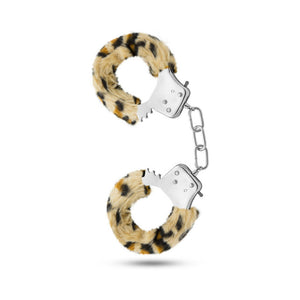 Adjustable Faux Fur Cuffs Leopard