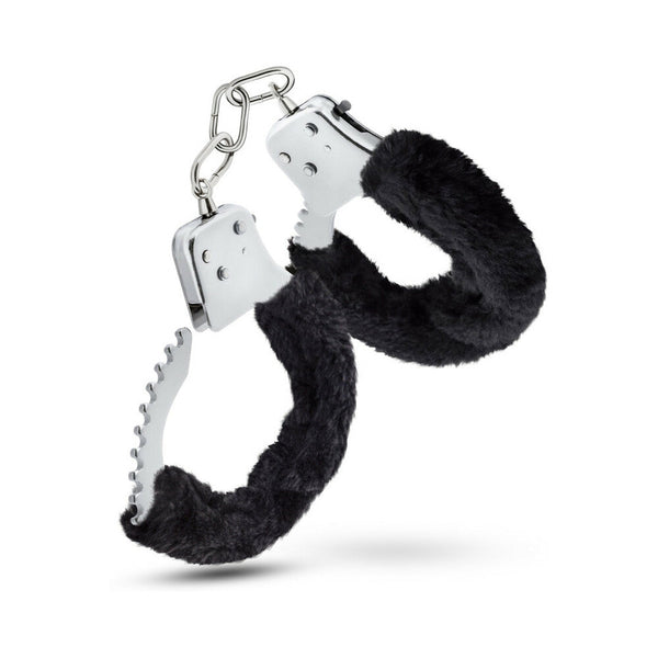 Adjustable Faux Fur Cuffs Black