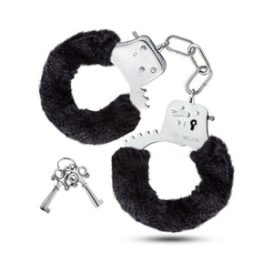 Adjustable Faux Fur Cuffs Black