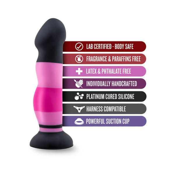 D4 Sexy in Pink 8 in. Silicone Dildo