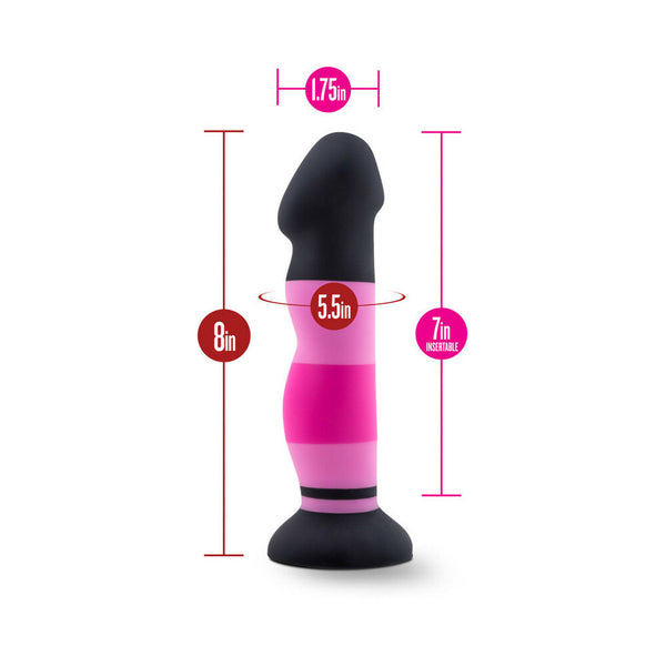 D4 Sexy in Pink 8 in. Silicone Dildo