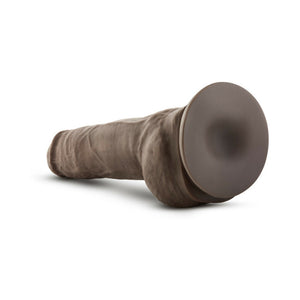 Big Boy 10 in. Posable Dual Density Dildo with Balls Brown