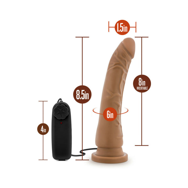 Remote-Controlled Realistic 8.5 in. Vibrating Dildo Tan