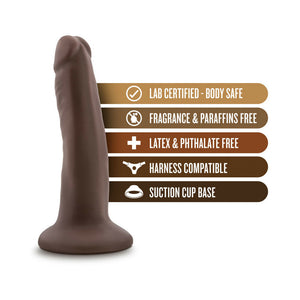 Realistic 5.5 in. Dildo with Suction Cup Brown