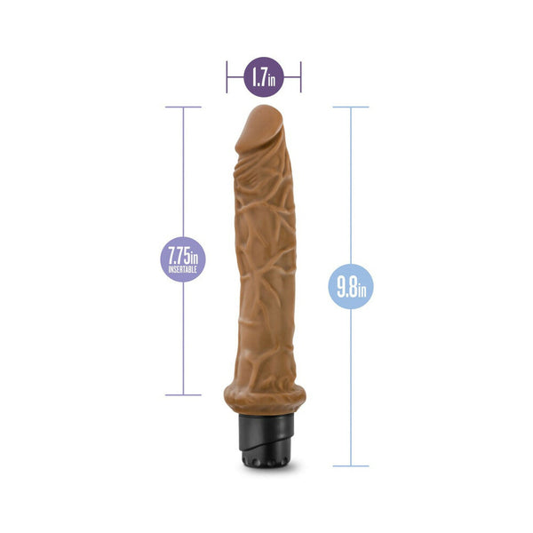 Vibe 8 Realistic 9.75 in. Vibrating Dildo Tan