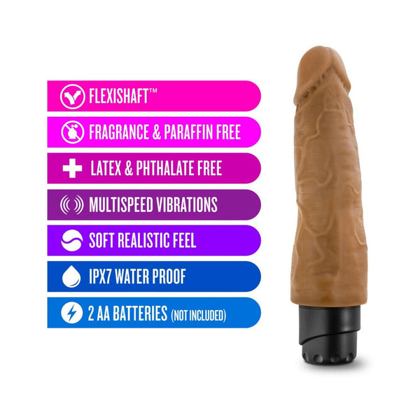 Vibe 14 Realistic 8 in. Vibrating Dildo Tan