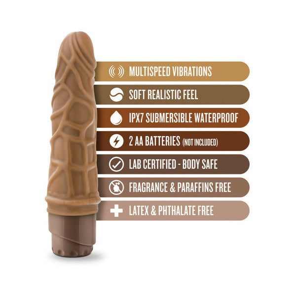 Vibe 3 Realistic 7.25 in. Vibrating Dildo Tan