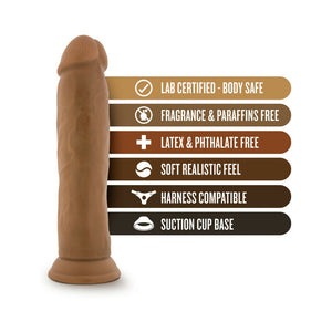 Realistic 9.5 in. Dildo with Suction Cup Tan