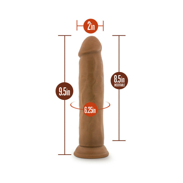 Realistic 9.5 in. Dildo with Suction Cup Tan