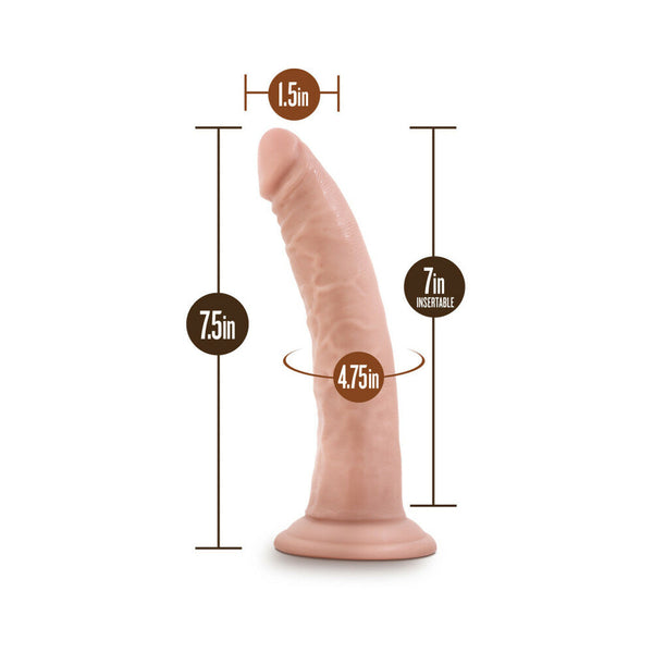Realistic 7 in. Dildo with Suction Cup Beige