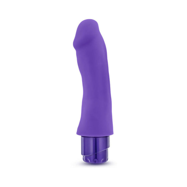 Marco 7.75 in. Silicone Vibrating Dildo Purple