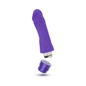 Marco 7.75 in. Silicone Vibrating Dildo Purple