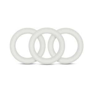 Blush Performance VS2 Pure Premium Silicone Cockrings 3-Pack Small White