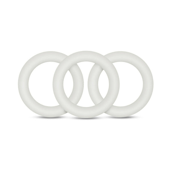 Blush Performance VS2 Pure Premium Silicone Cockrings 3-Pack Small White