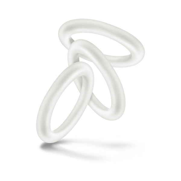 Blush Performance VS2 Pure Premium Silicone Cockrings 3-Pack Small White