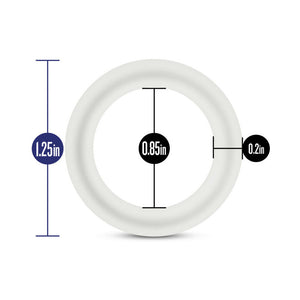 Blush Performance VS2 Pure Premium Silicone Cockrings 3-Pack Small White
