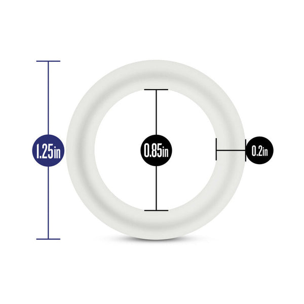 Blush Performance VS2 Pure Premium Silicone Cockrings 3-Pack Small White