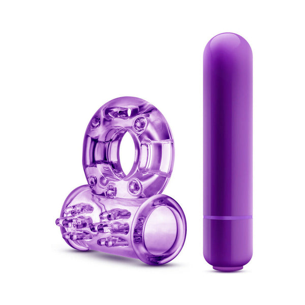 Couples Play Vibrating Cockring Purple