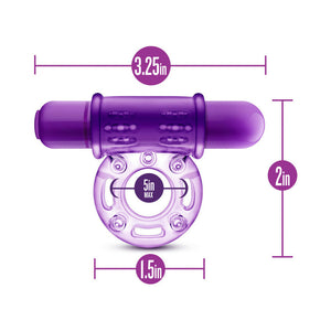 Couples Play Vibrating Cockring Purple