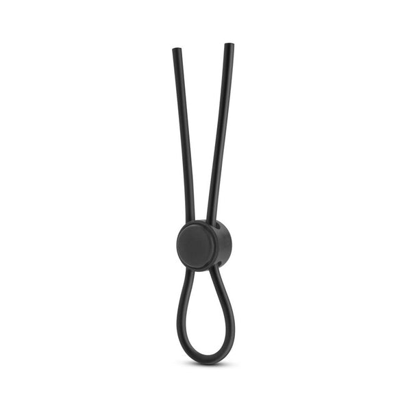 Silicone Loop Lasso/Bolo Cockring Black