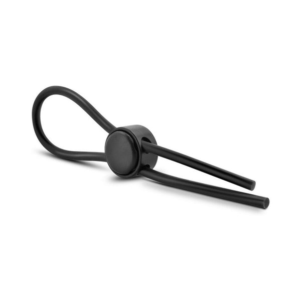 Silicone Loop Lasso/Bolo Cockring Black