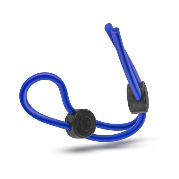 Silicone Double Loop Lasso/Bolo Cockring Blue