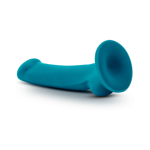 Reina 7 in. Silicone Dildo with Suction Cup Teal