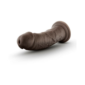 8 in. Posable Dual Density Dildo with Suction Cup Brown