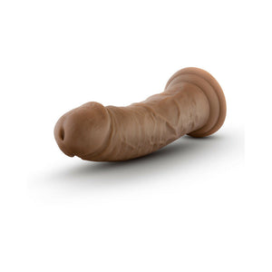 8 in. Posable Dual Density Dildo with Suction Cup Tan