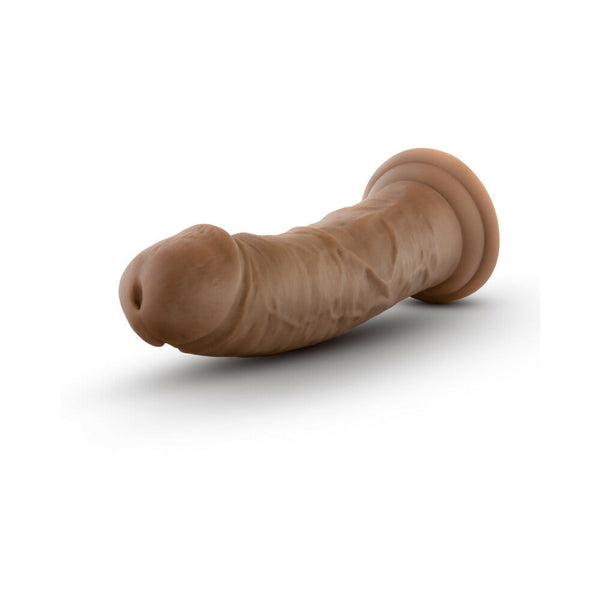 8 in. Posable Dual Density Dildo with Suction Cup Tan