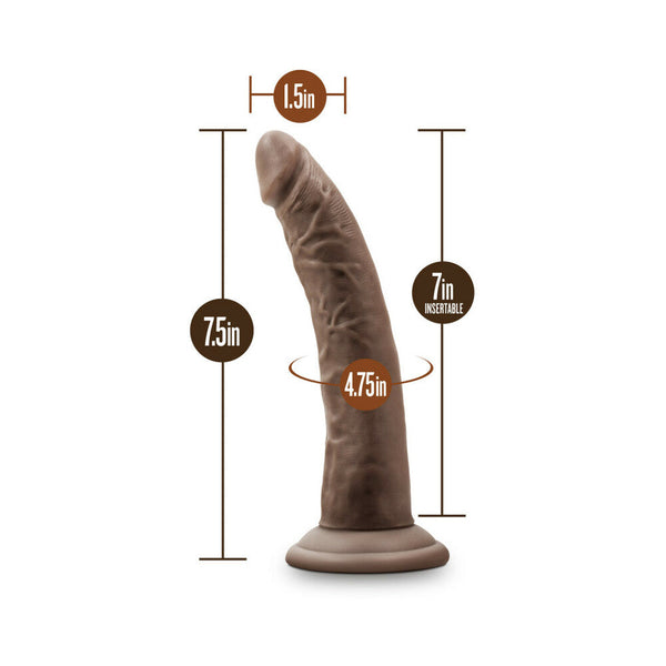 Realistic 7 in. Dildo Brown
