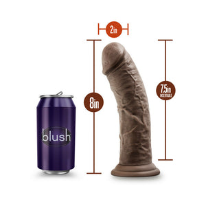 Realistic 8 in. Dildo Brown
