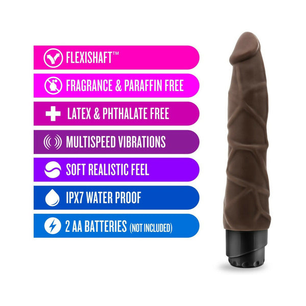 Vibe 1 Realistic 9 in. Vibrating Dildo Brown