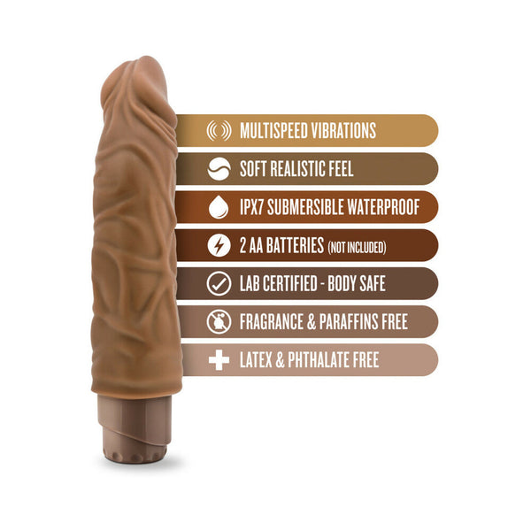 Vibe 10 Realistic 8.5 in. Vibrating Dildo Tan