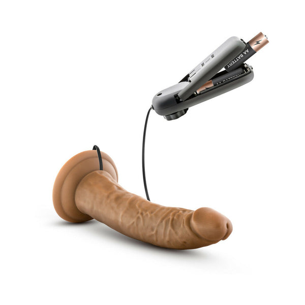 Dr. Dave Realistic 7 in. Vibrating Dildo Tan