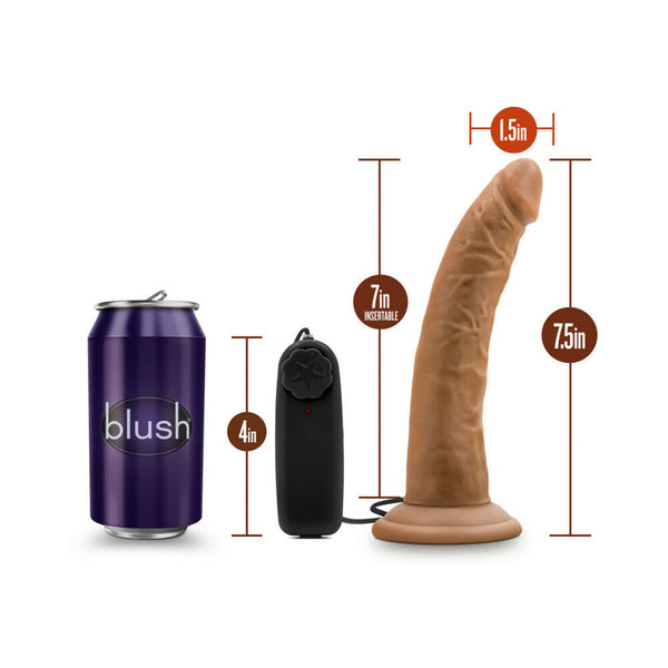 Dr. Dave Realistic 7 in. Vibrating Dildo Tan