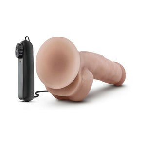 Dr. Jay Realistic 8.75 in. Vibrating Dildo with Balls Beige