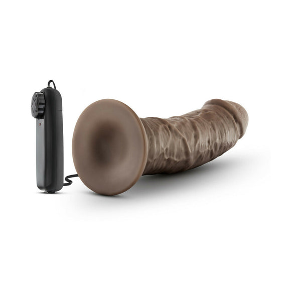 Dr. Joe Realistic 8 in. Vibrating Dildo Brown