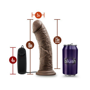 Dr. Joe Realistic 8 in. Vibrating Dildo Brown