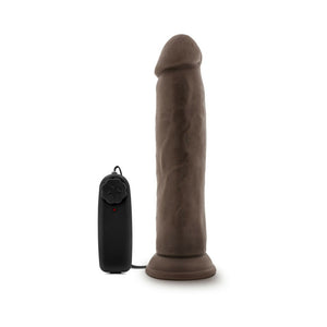 Dr. Throb Realistic 9.5 in. Vibrating Dildo Brown