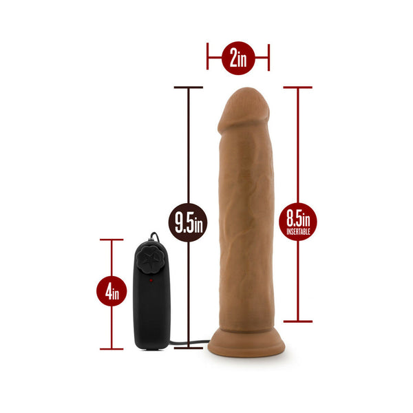 Dr. Throb Realistic 9.5 in. Vibrating Dildo Tan