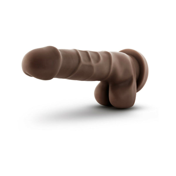 Basic 7 Realistic 7.75 in. Dildo with Balls Brown