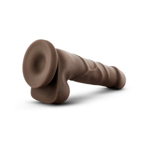 Basic 7 Realistic 7.75 in. Dildo with Balls Brown
