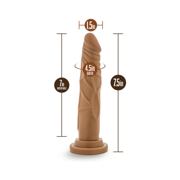 Basic 7.5 Realistic 7.5 in. Dildo Tan