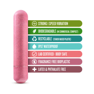 Eco Bullet Single-Speed Vibrator Coral