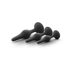 3-Piece Silicone Beginner Plug Kit Black