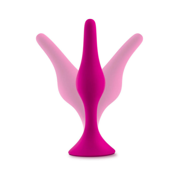 3-Piece Silicone Beginner Plug Kit Pink