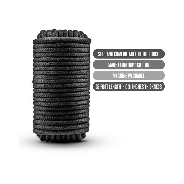 Bondage Rope 32 ft. / 10 m Black