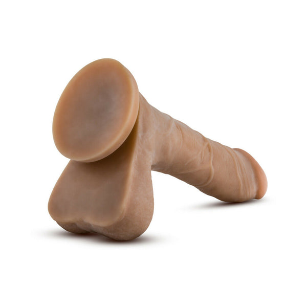 Mister Perfect 8.5 in. Posable Dual Density Dildo with Balls Tan