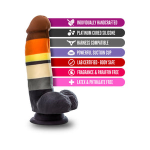 Pride P9 Bear 7 in. Silicone Dildo with Balls